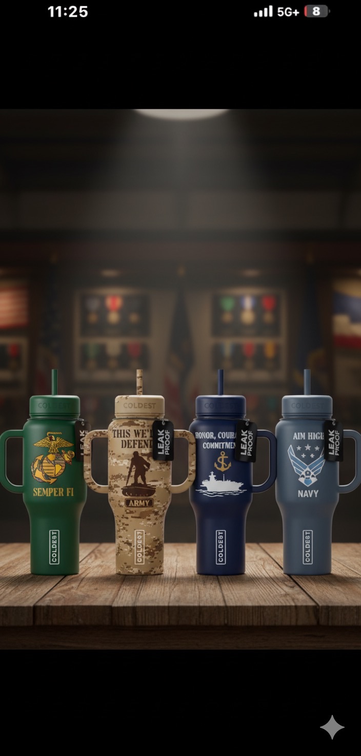 The veteran water bottle design