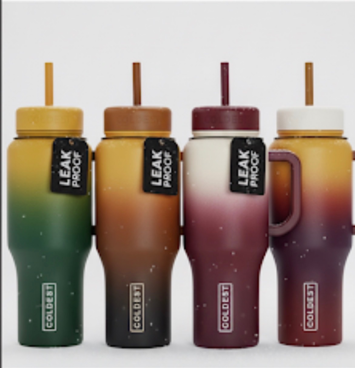 Fall in ombre water bottle design