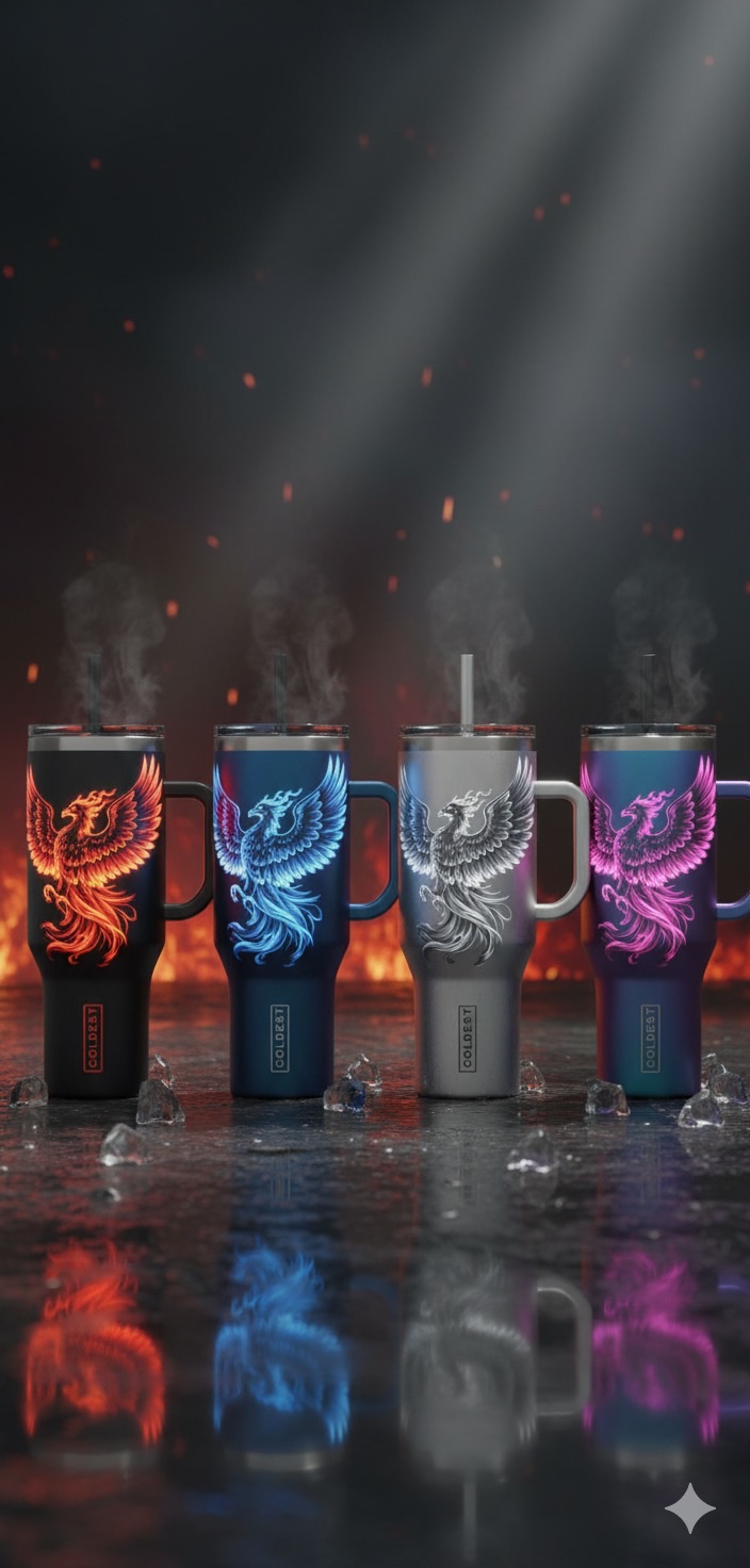 Phoenix water bottle design