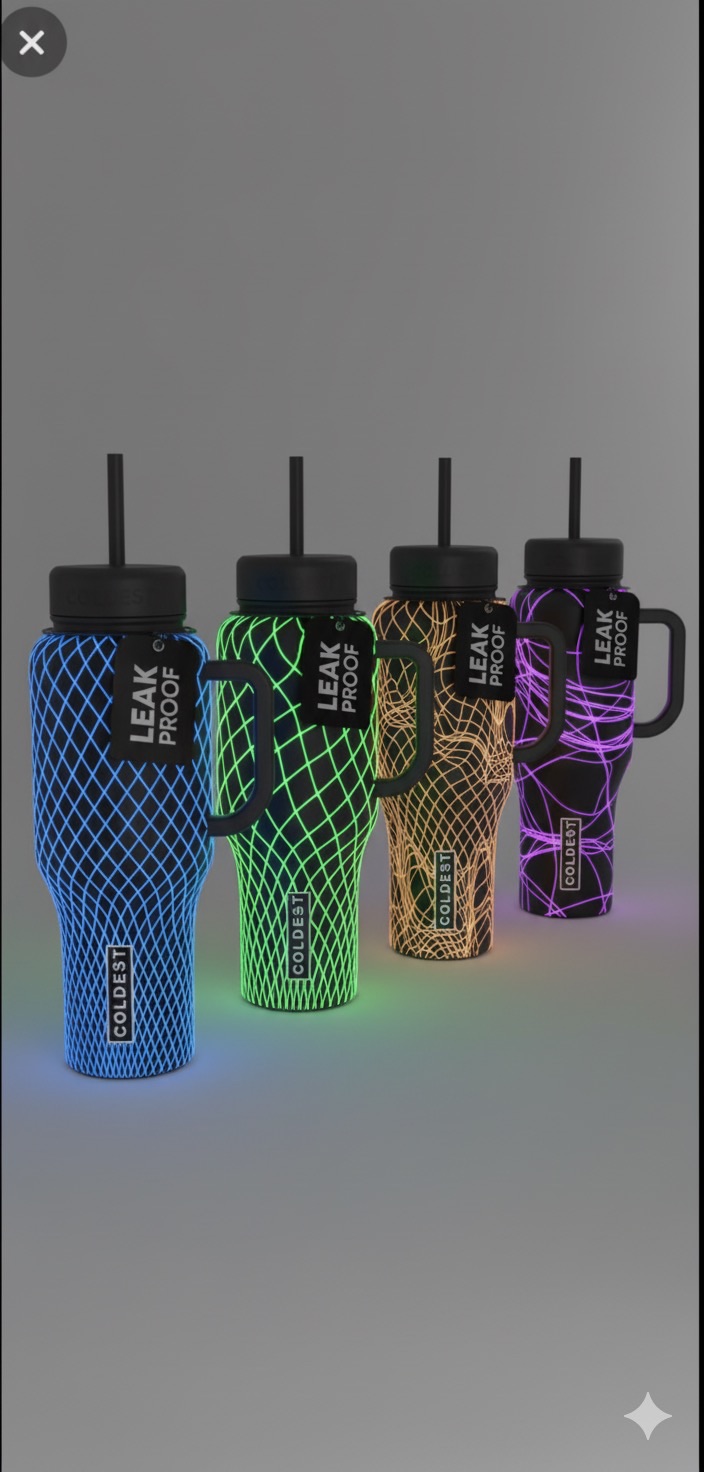 Fishnets 2 water bottle design