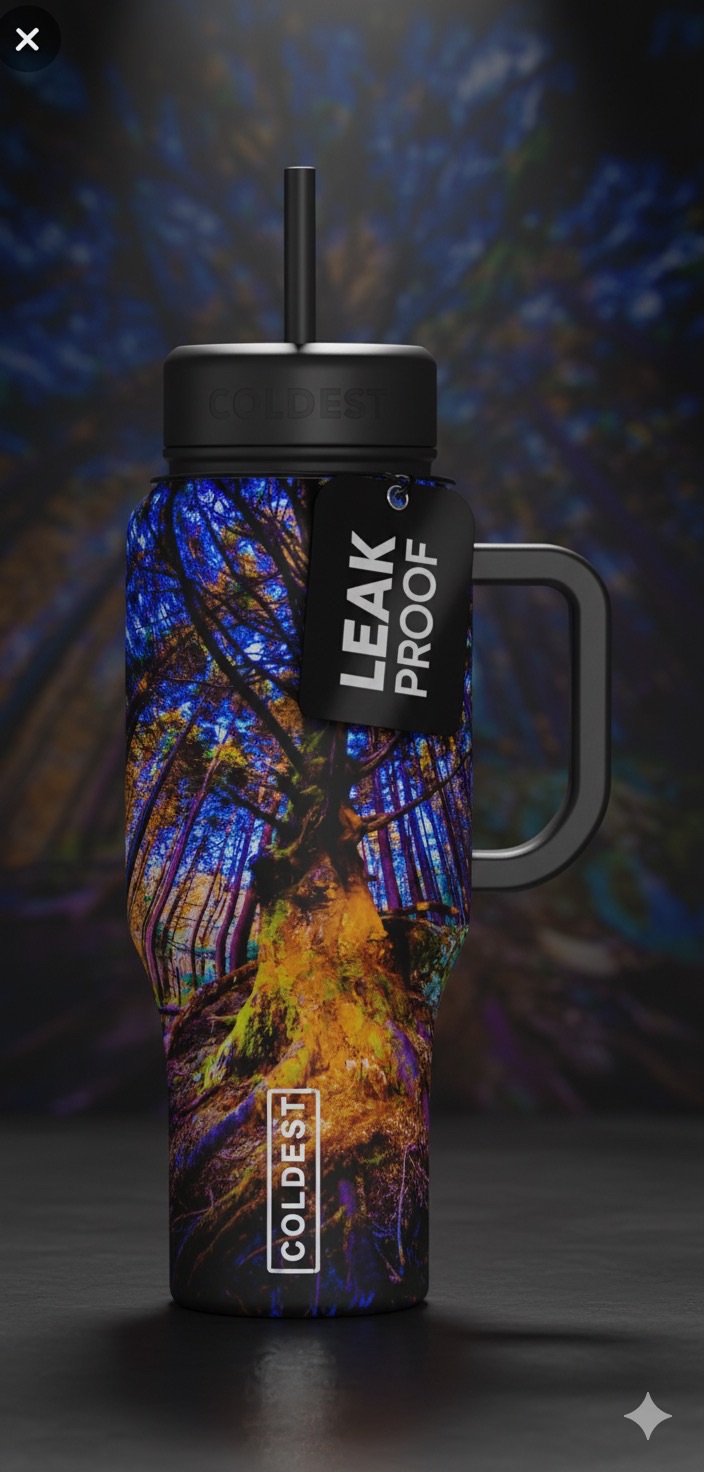 The illusion 1 water bottle design