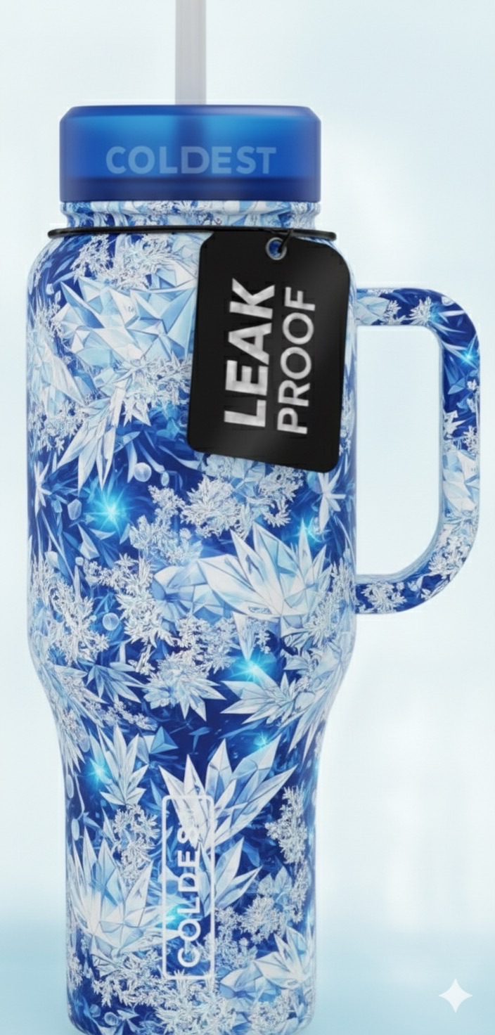 Icey water bottle design