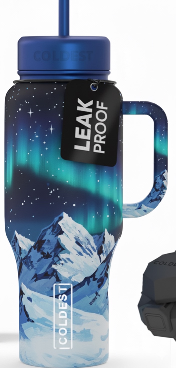 Ice mountain 1 water bottle design