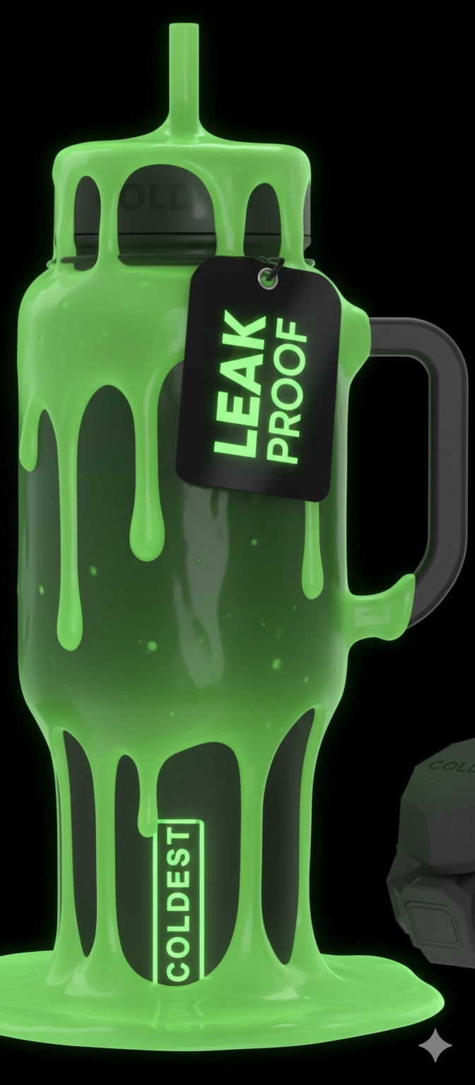 Slimey water bottle design