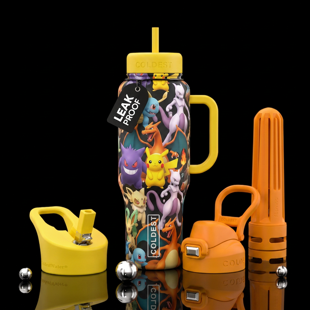 Pokemon water bottle design