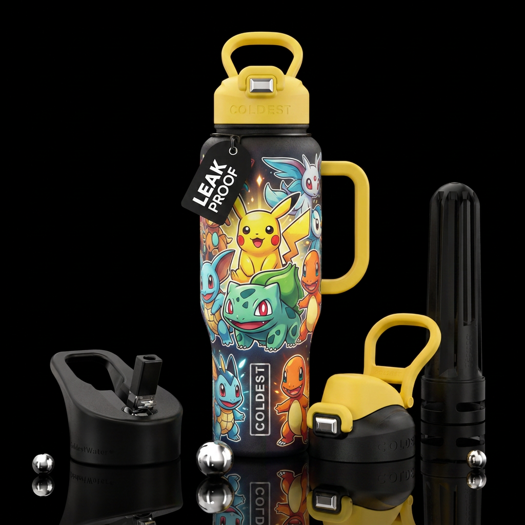 Pokemon water bottle design