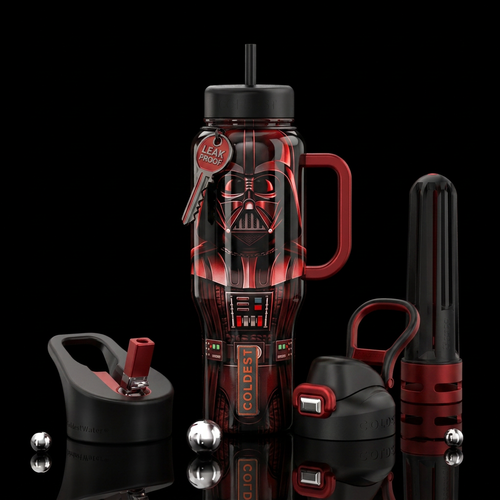 Darth Vader water bottle design