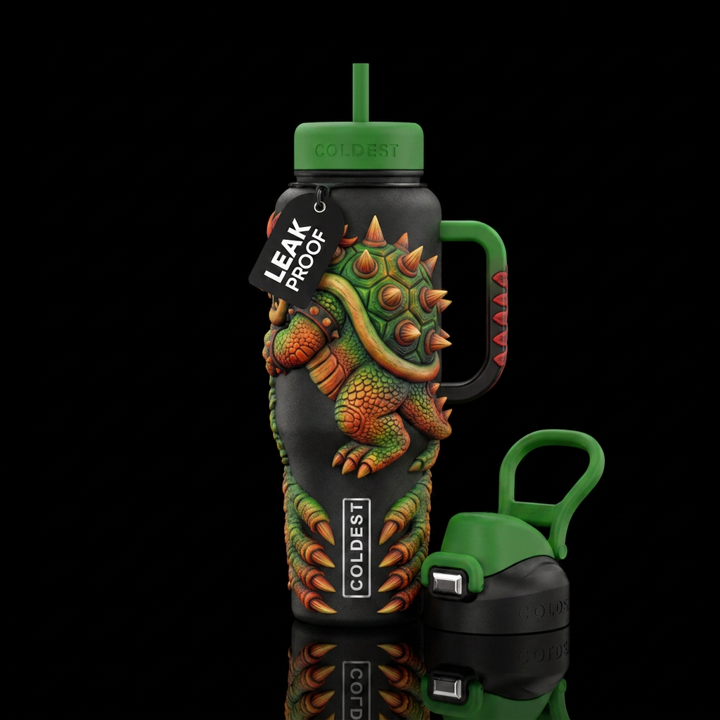 Bowser water bottle design