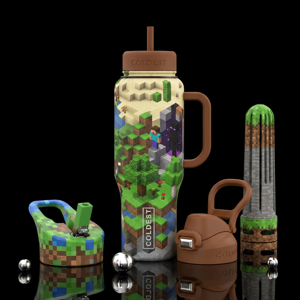 Minecraft water bottle design