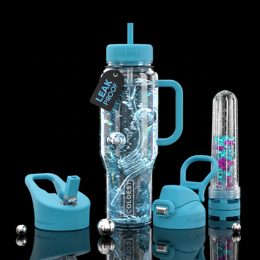 Inside out water bottle design