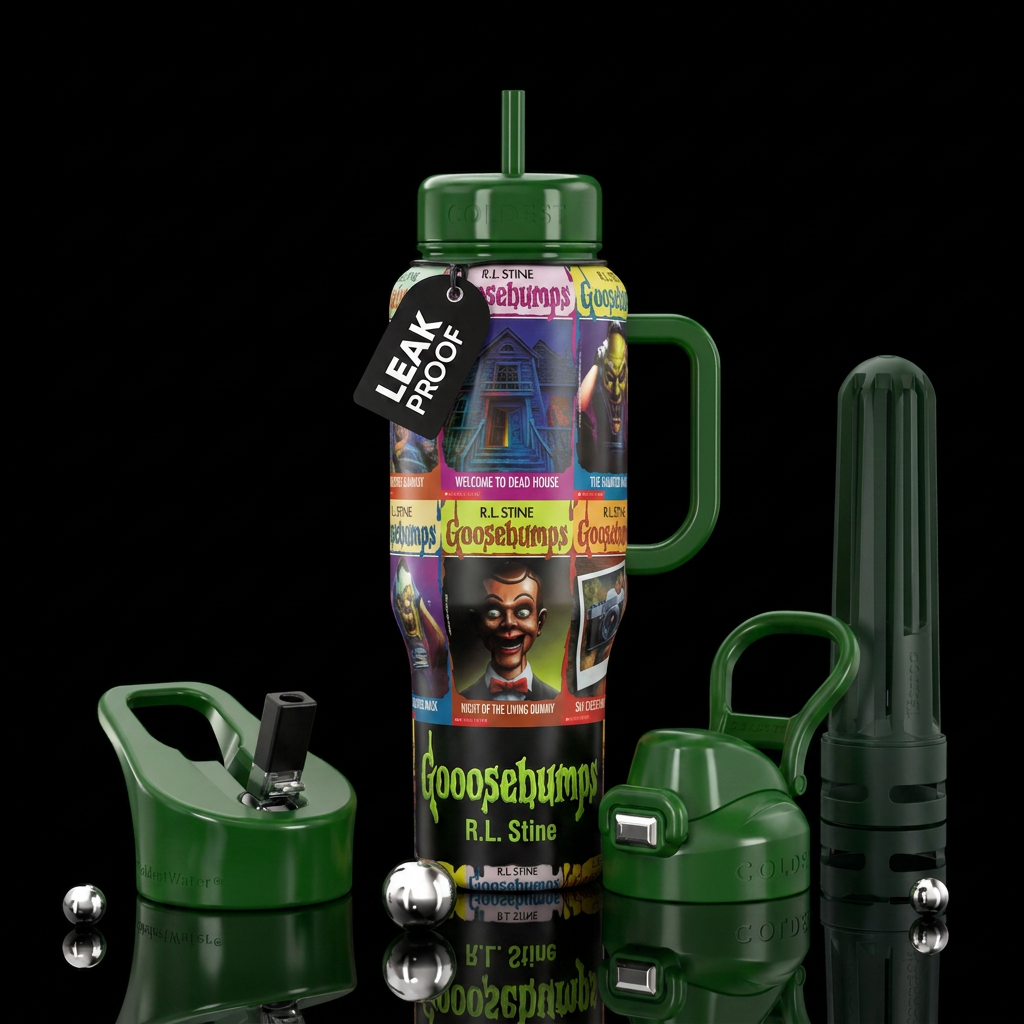 Goosebumps by R.L. Stine water bottle design