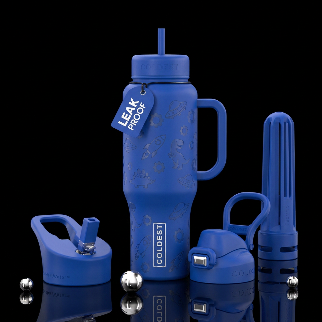 Boy cups water bottle design