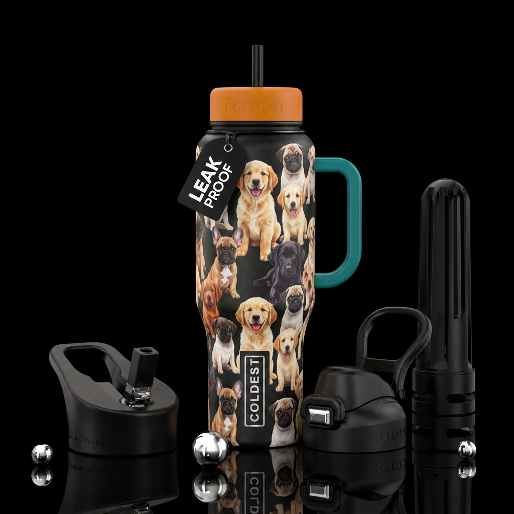 Puppy’s water bottle design