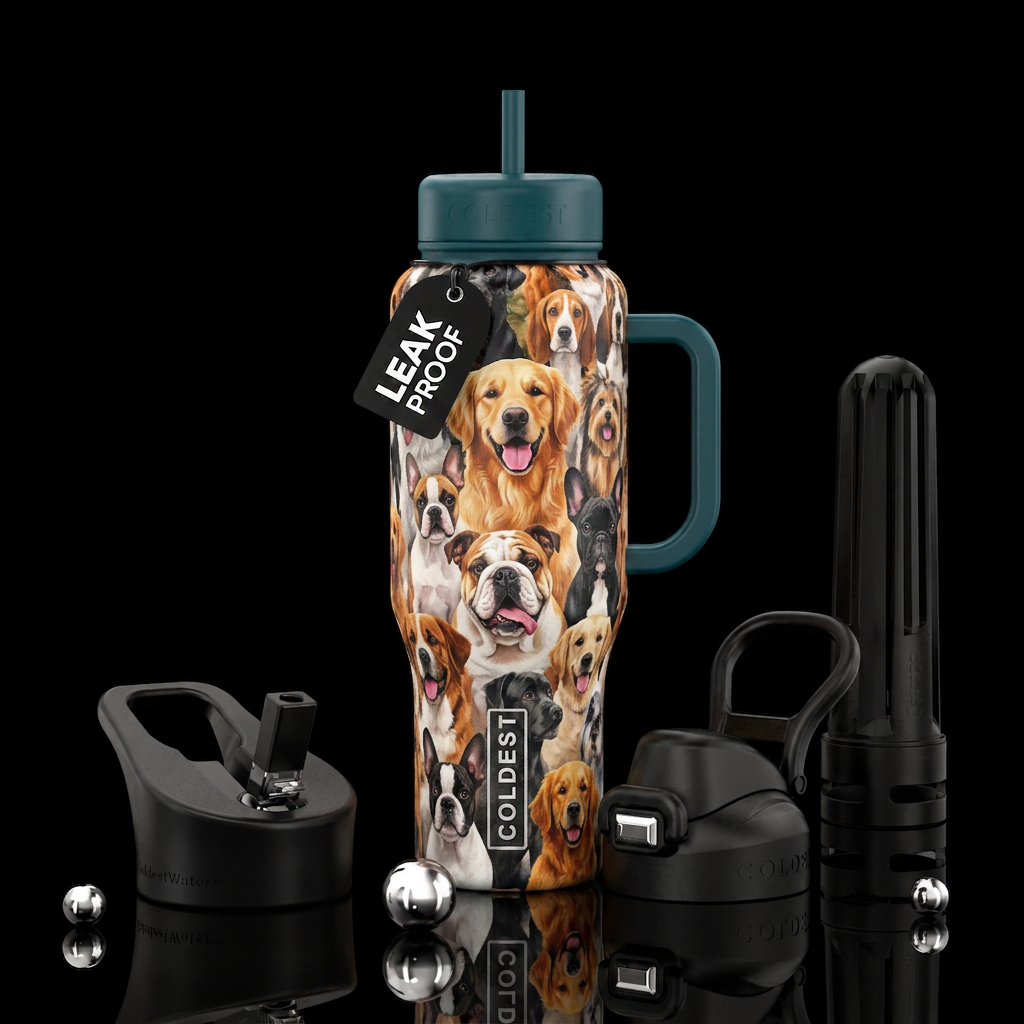 Dogs water bottle design