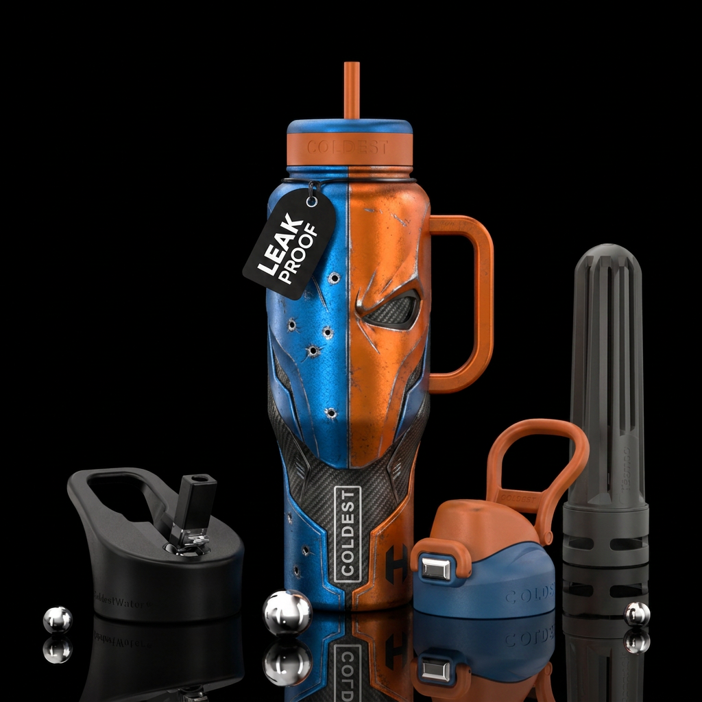 Deathstroke water bottle design