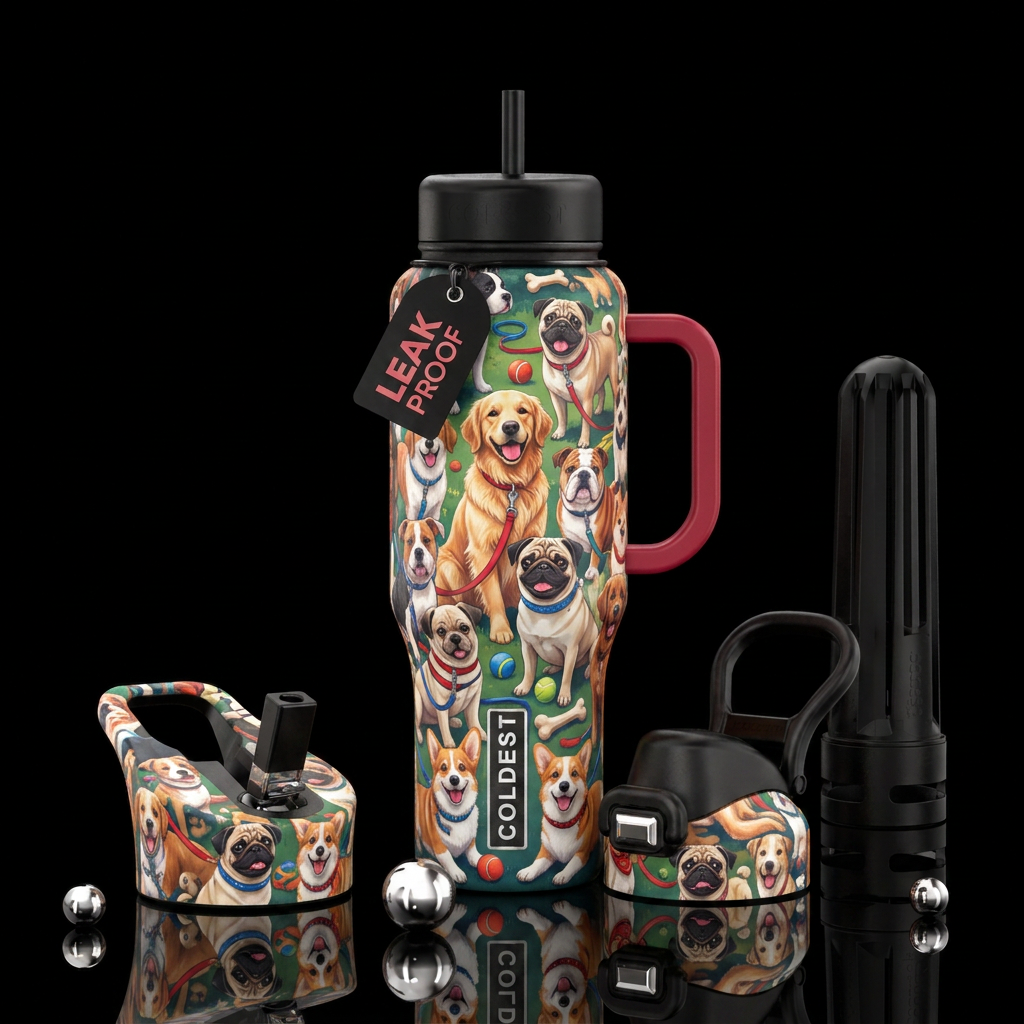 Dogs water bottle design