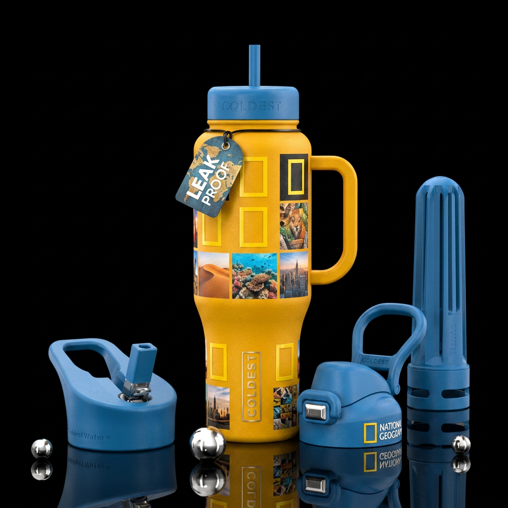 National Geographic water bottle design
