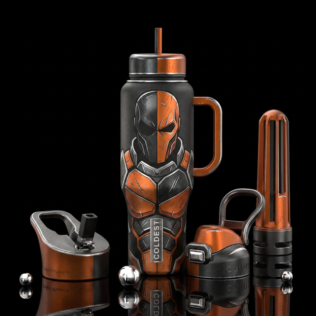 Deathstroke water bottle design