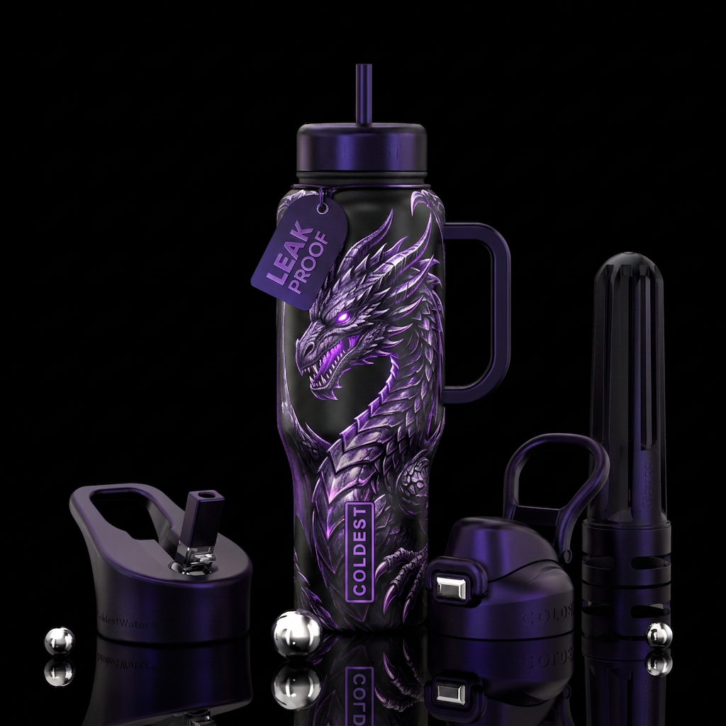 Ender dragon water bottle design