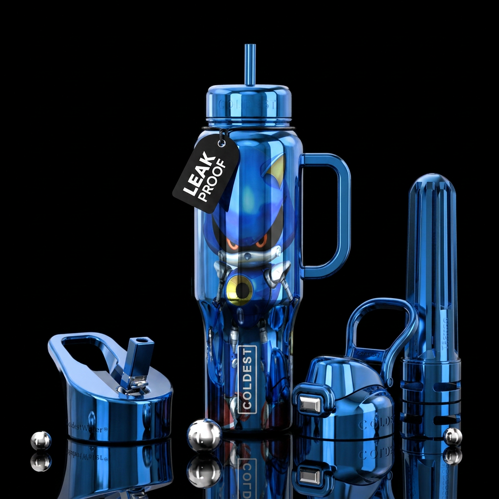 Metal sonic water bottle design