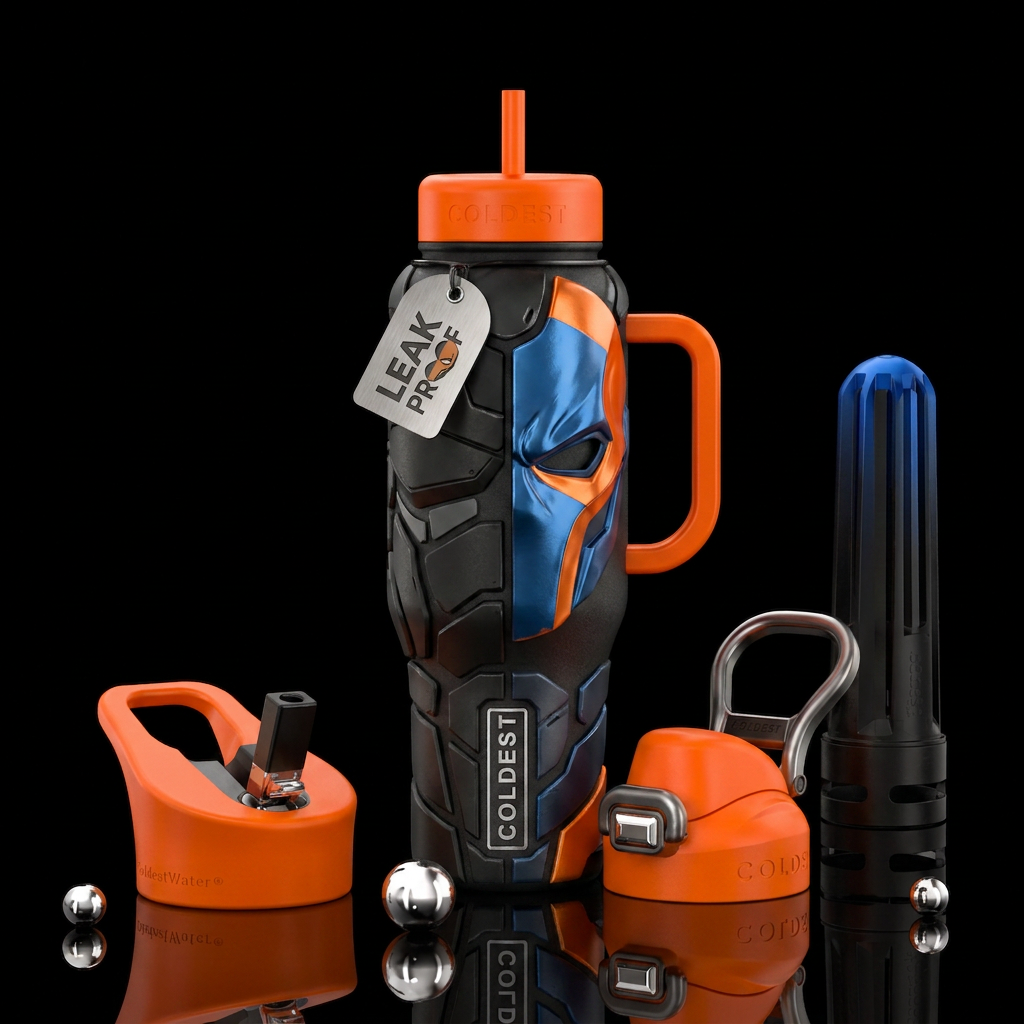 Deathstroke water bottle design