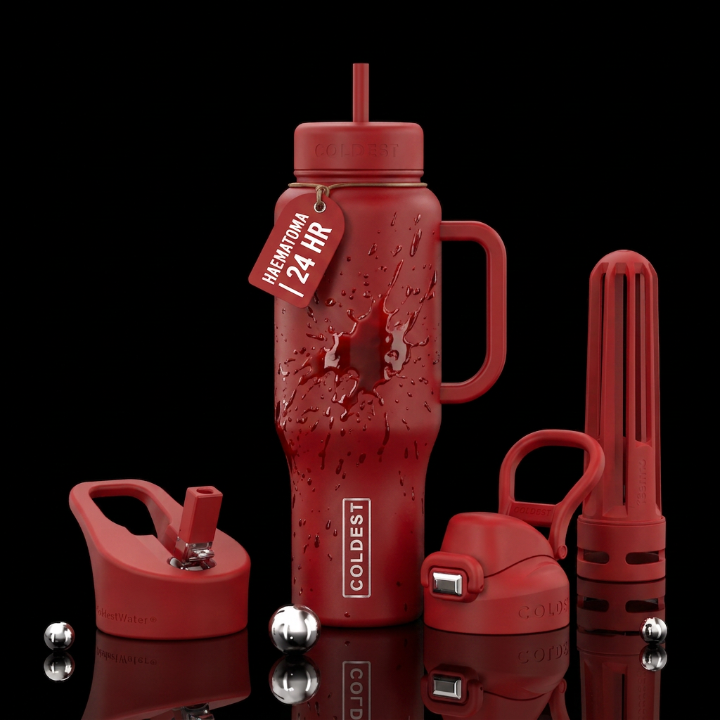 Blood water bottle design