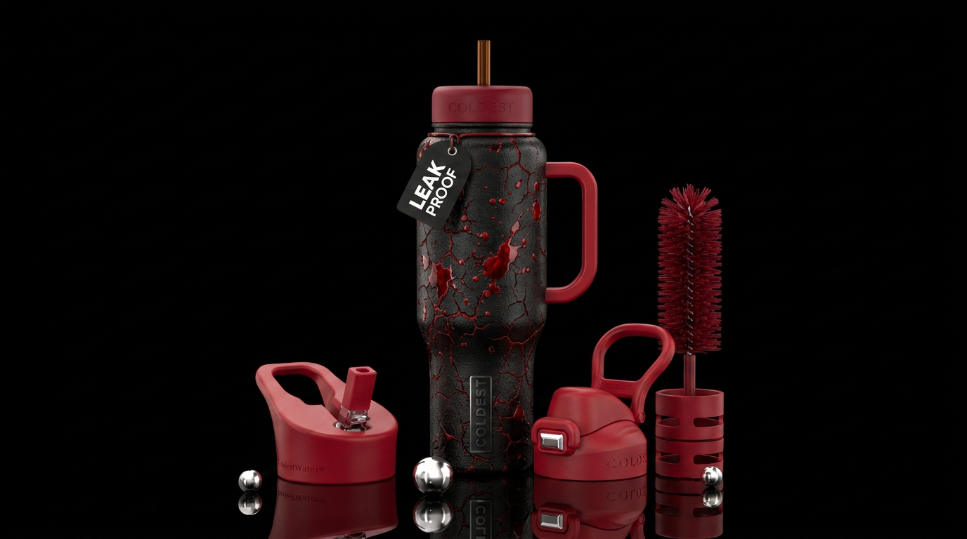 Blood water bottle design