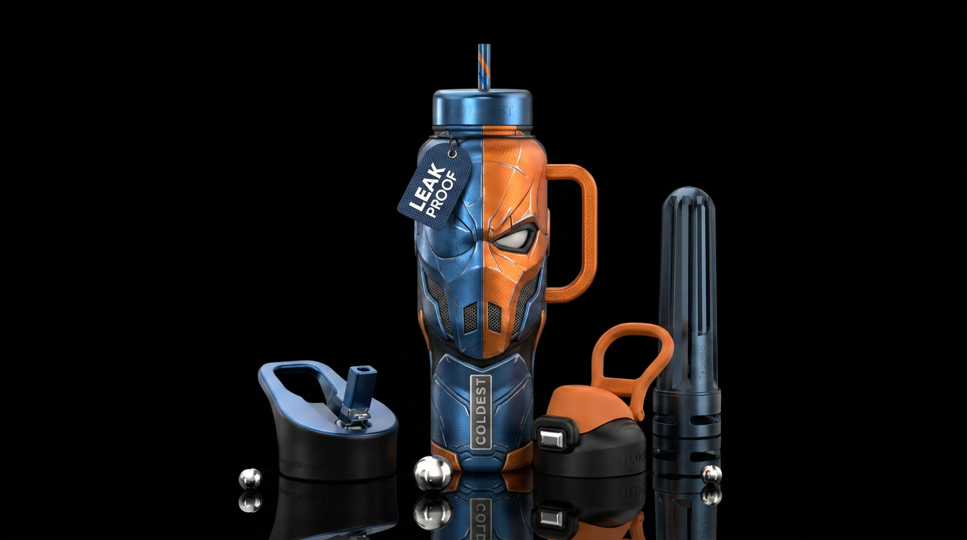 Deathstroke water bottle design
