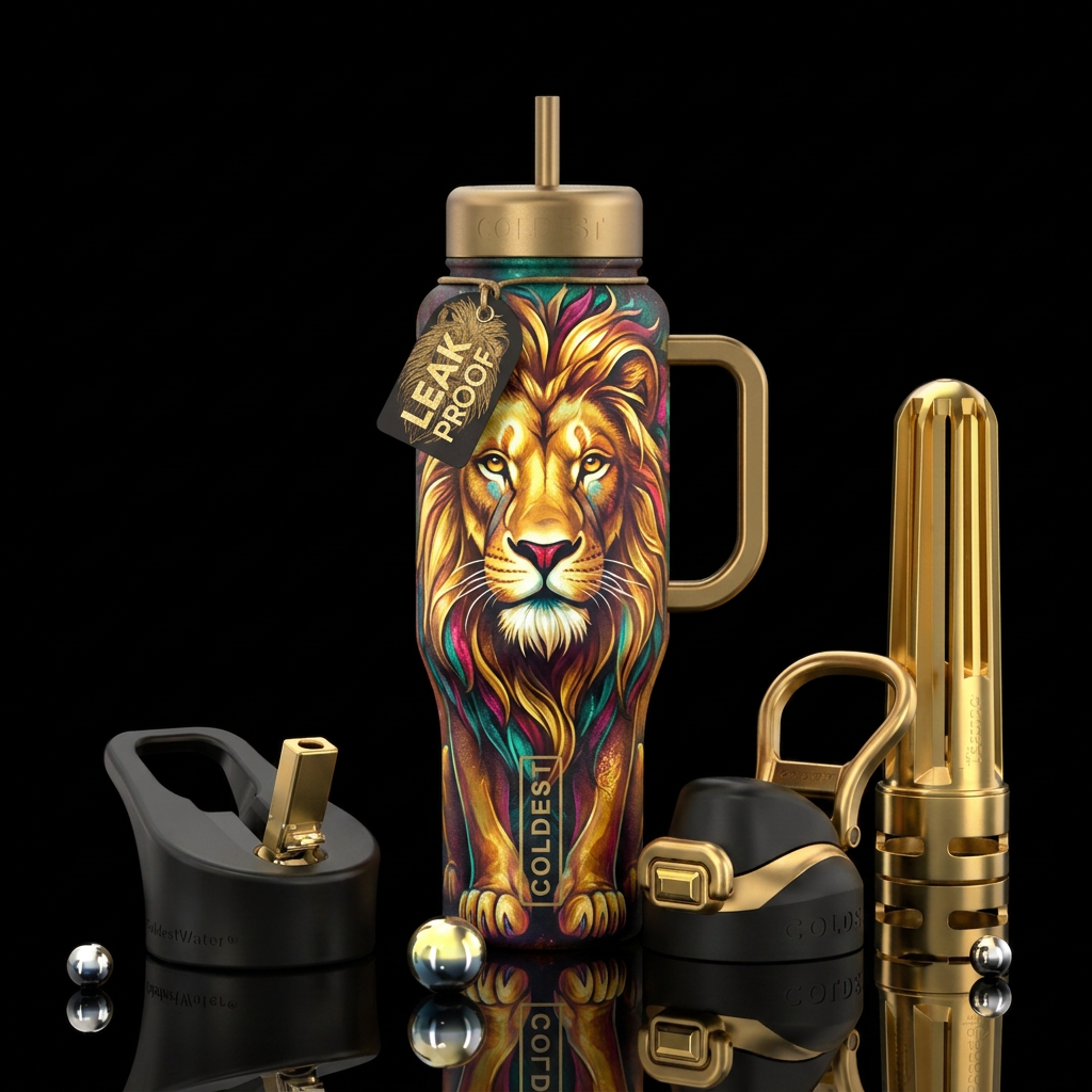 Lionheart water bottle design