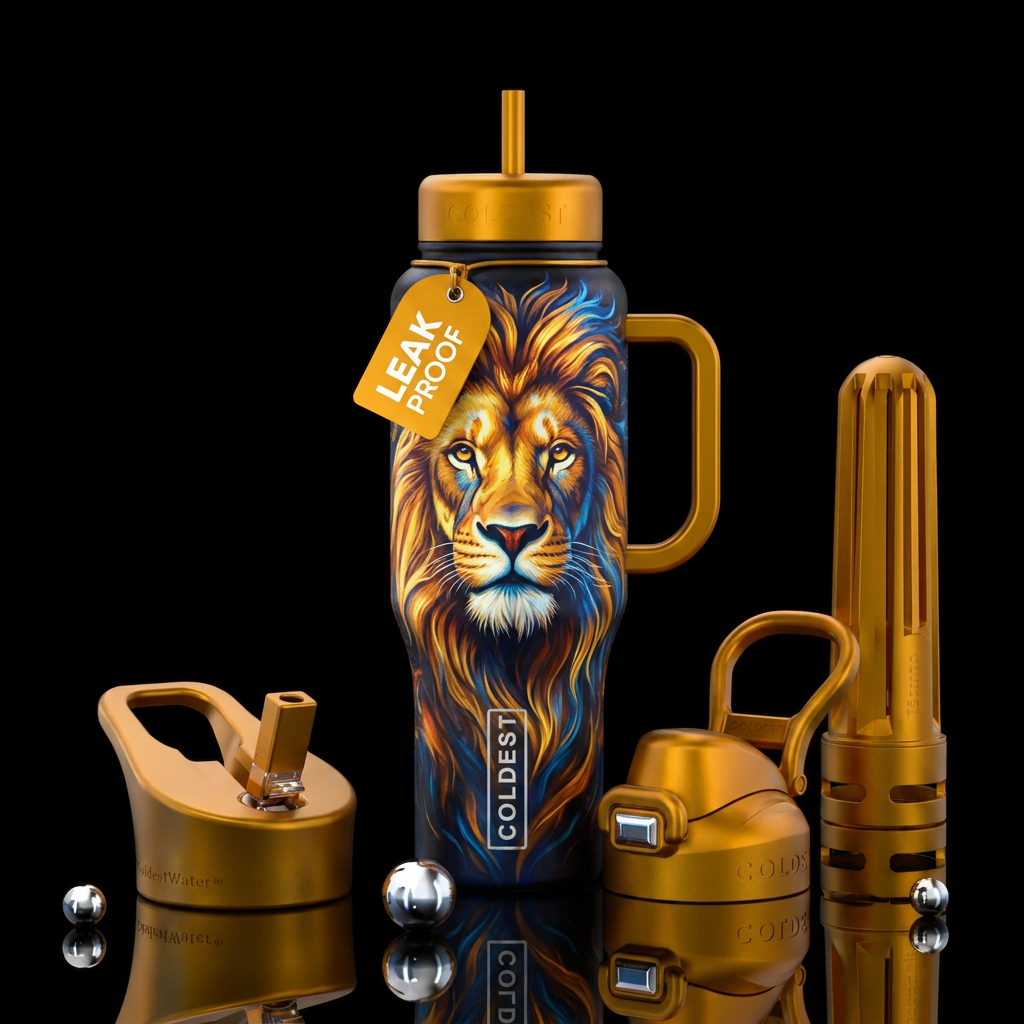 Lionheart water bottle design