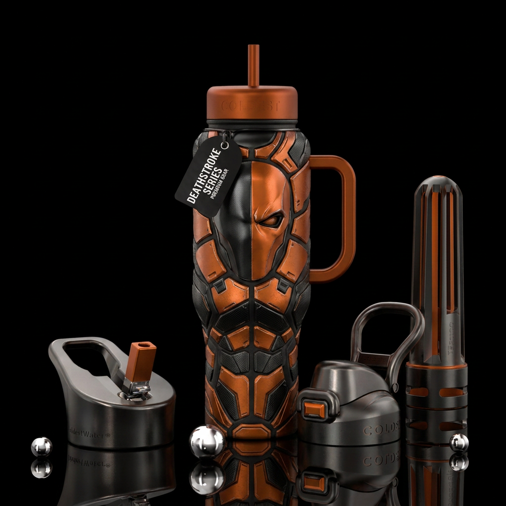 Deathstroke water bottle design