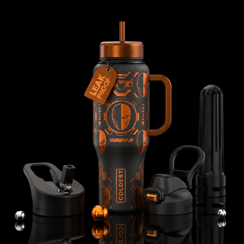 Deathstroke water bottle design