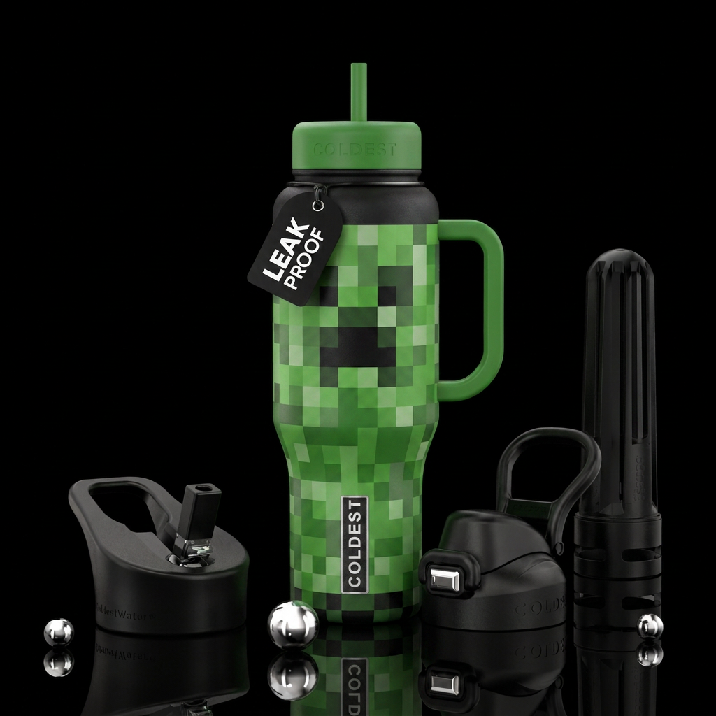 Creeper water bottle design