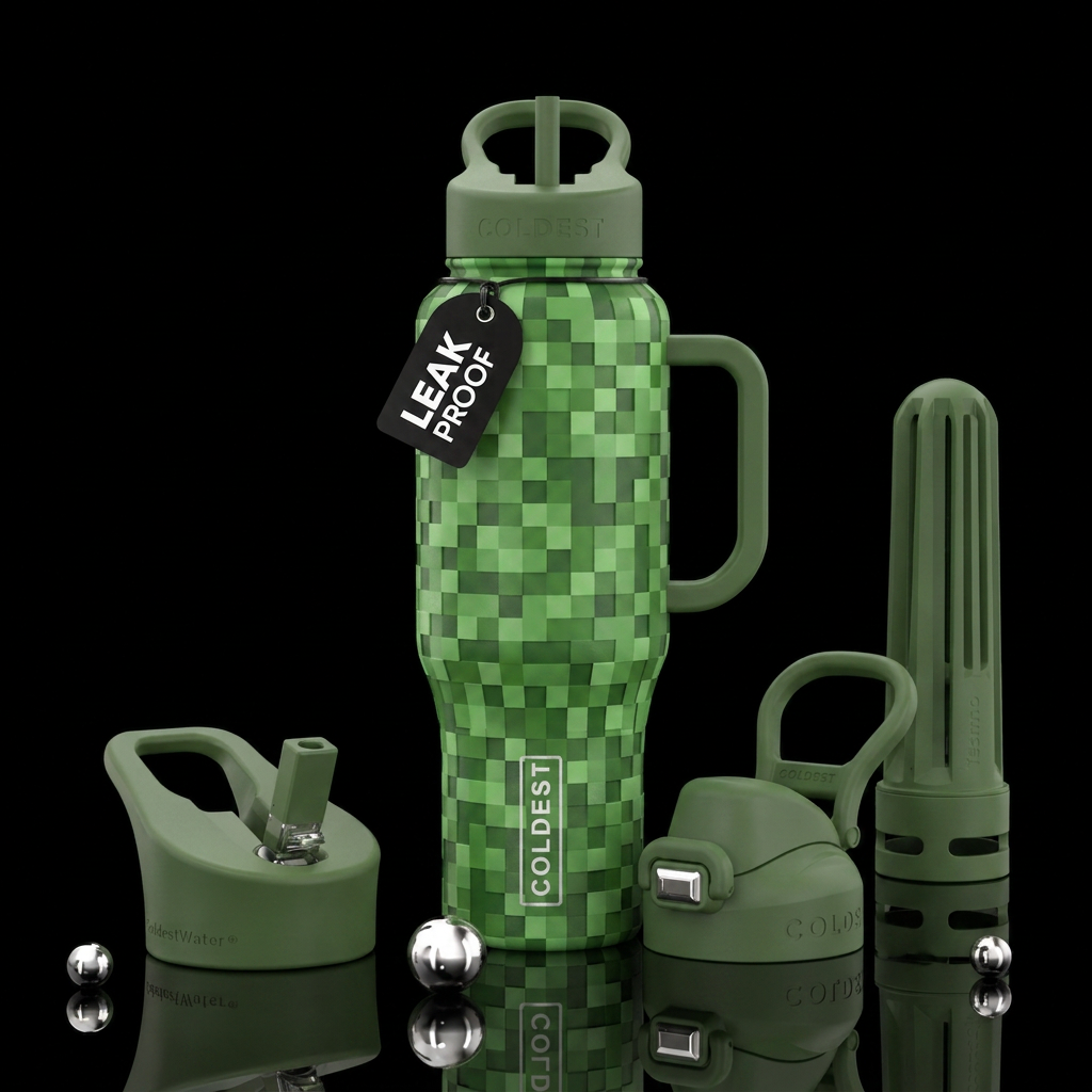 Creeper water bottle design