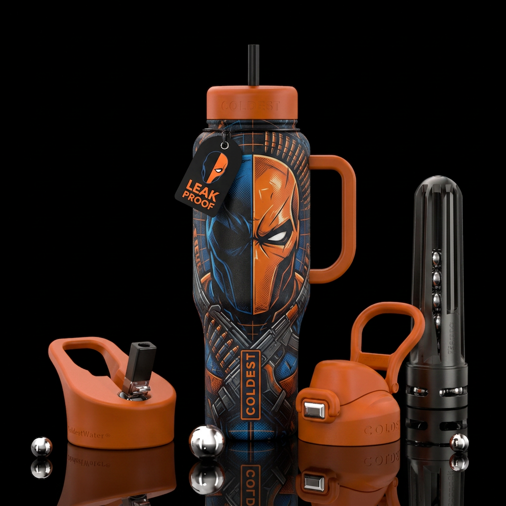 Deathstroke water bottle design