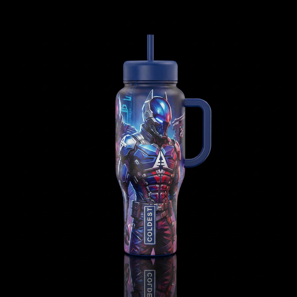 Arkham knight water bottle design
