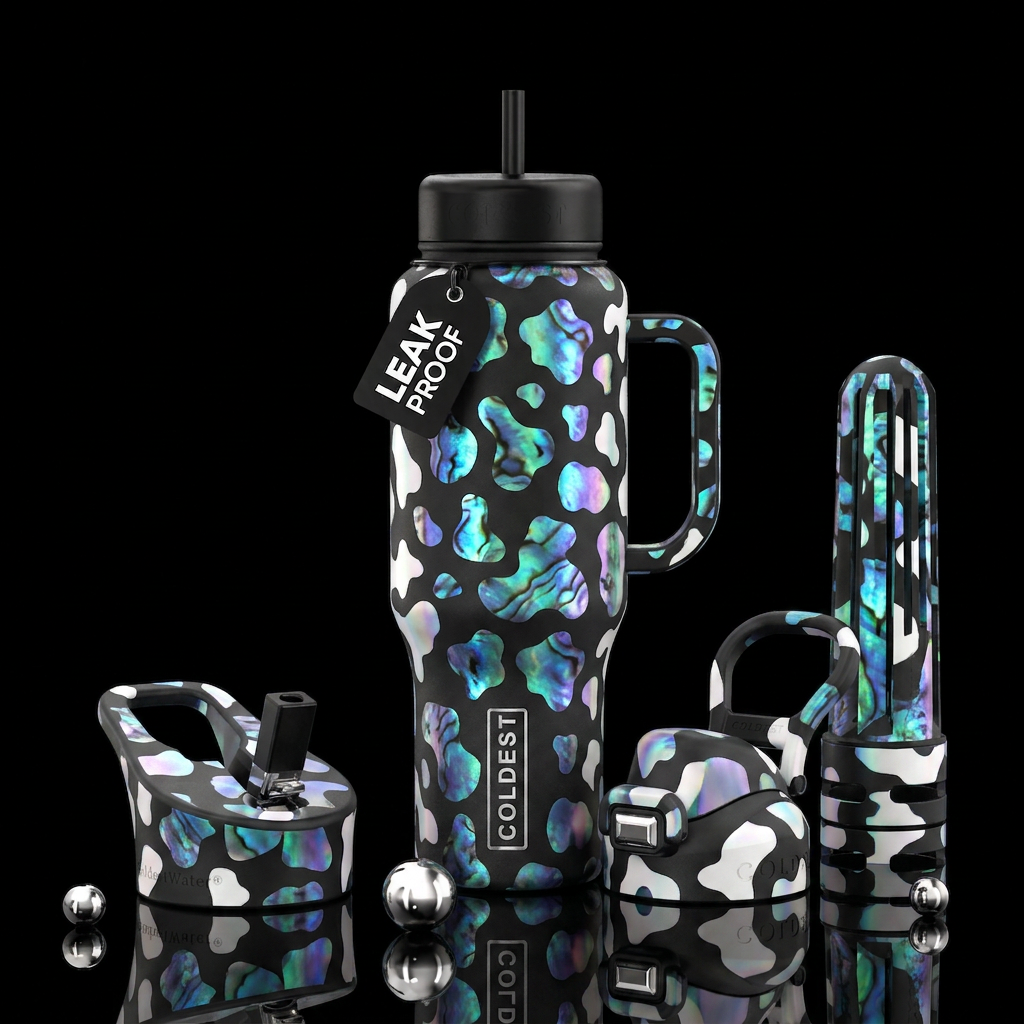 Udderly Abalone water bottle design