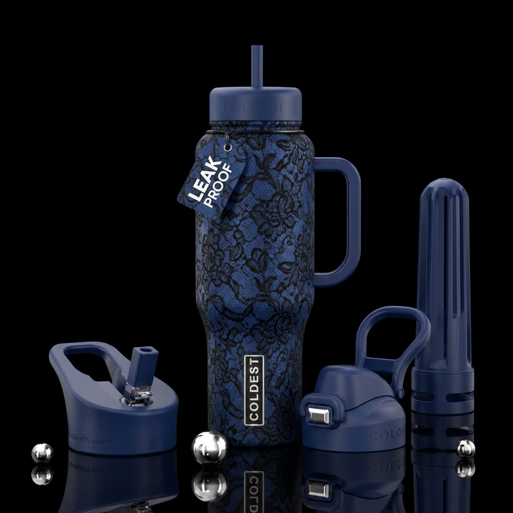 Vintage evening water bottle design