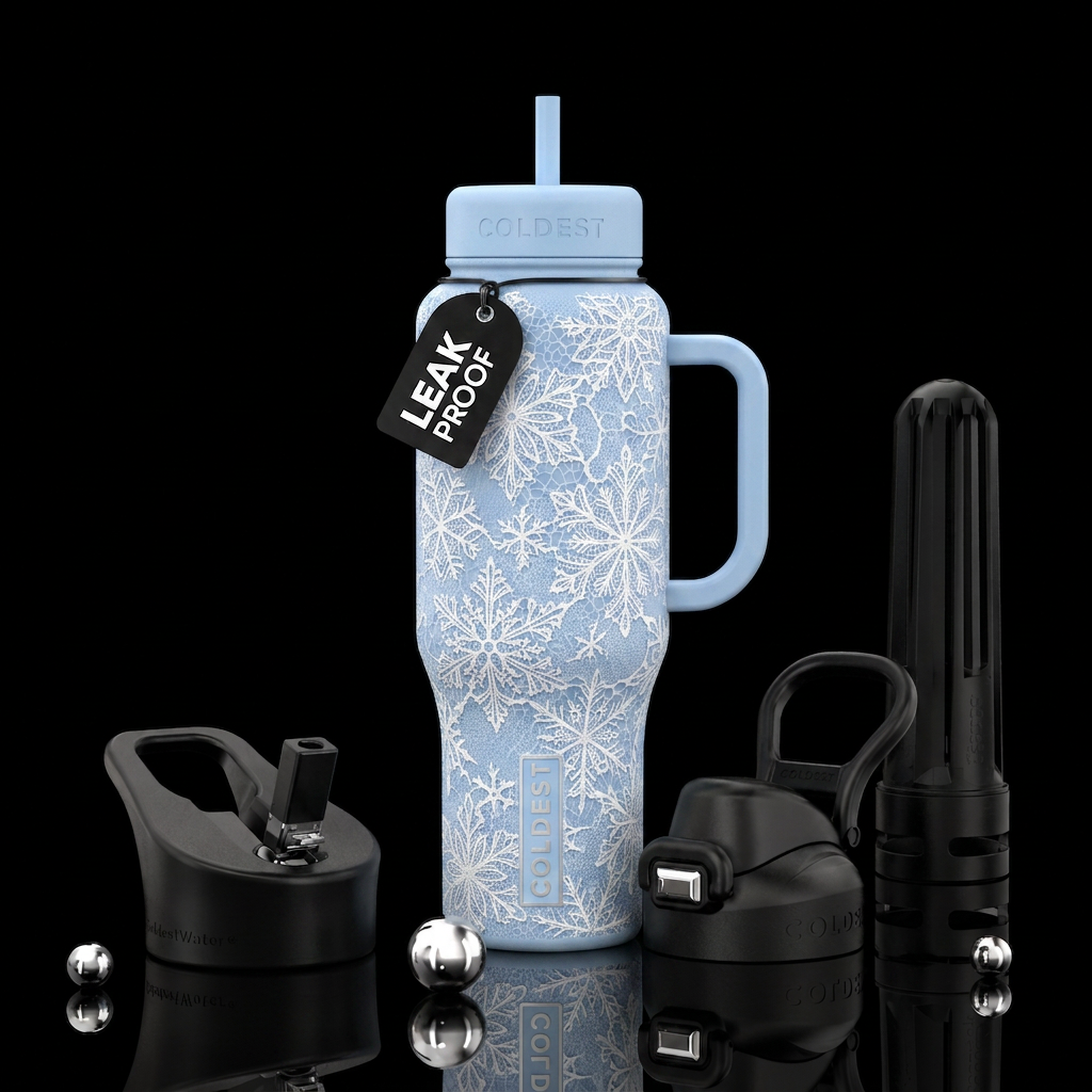 Dainty Snow water bottle design
