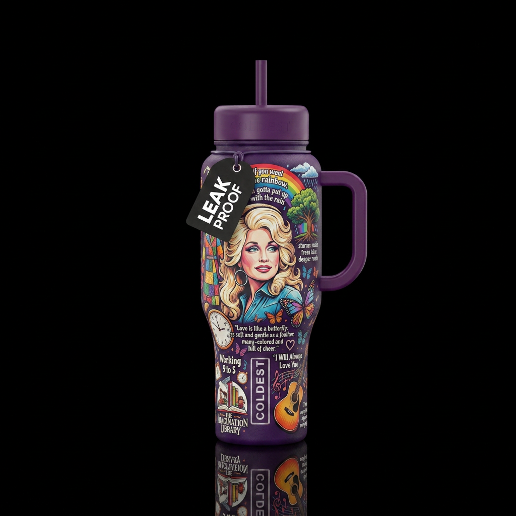 Parton our Admiration. water bottle design