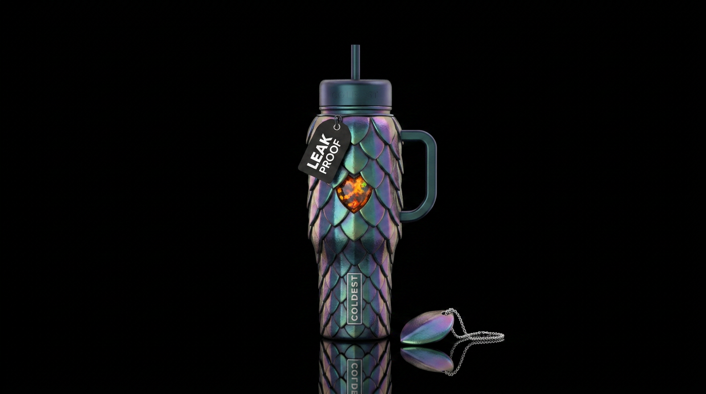 My Dragon Heart water bottle design