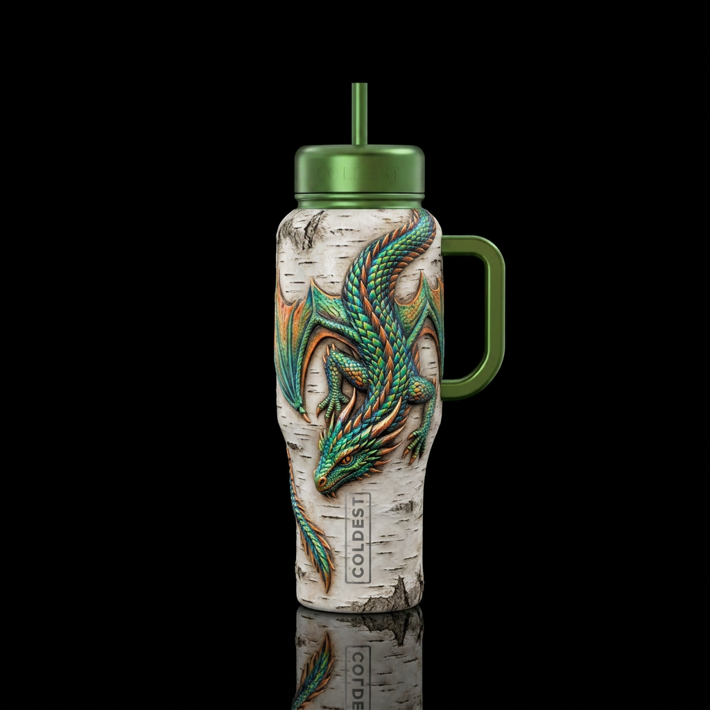 Dragon Days water bottle design