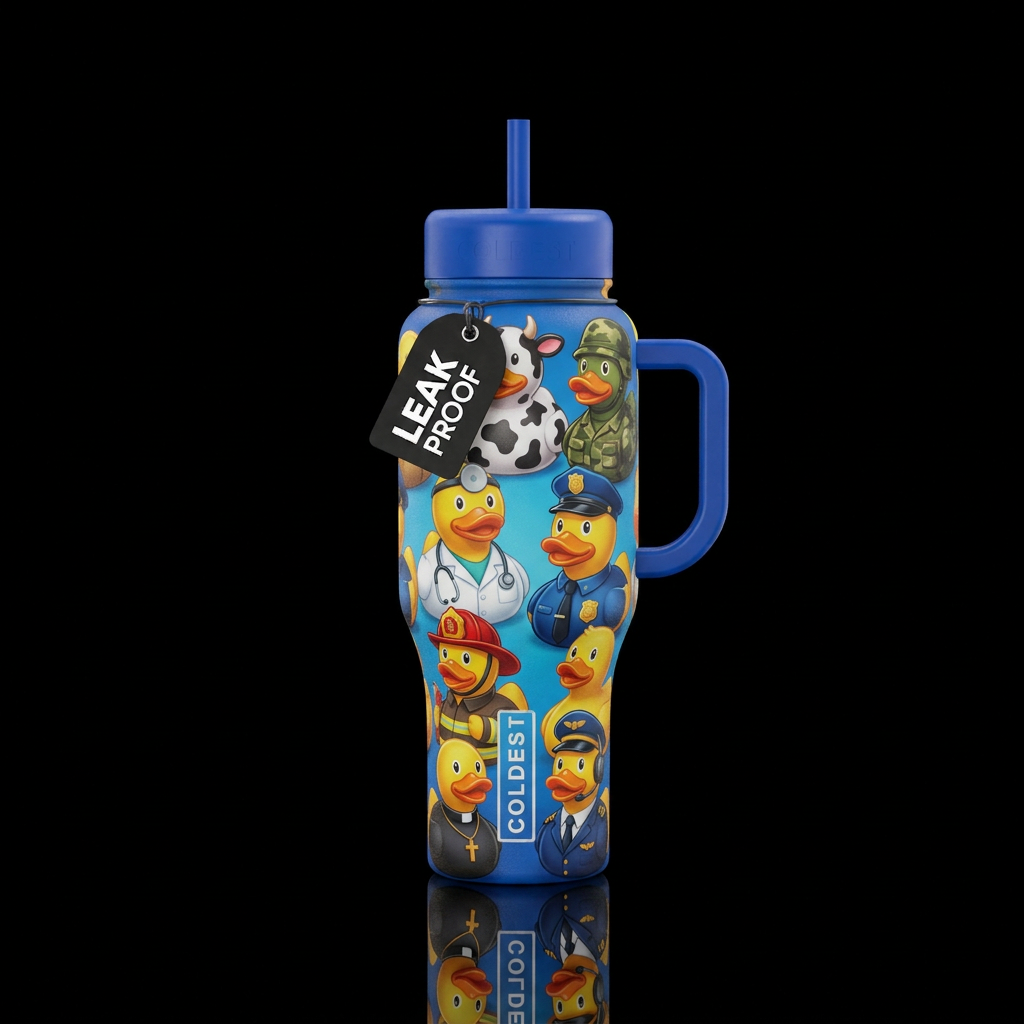 Duck it water bottle design
