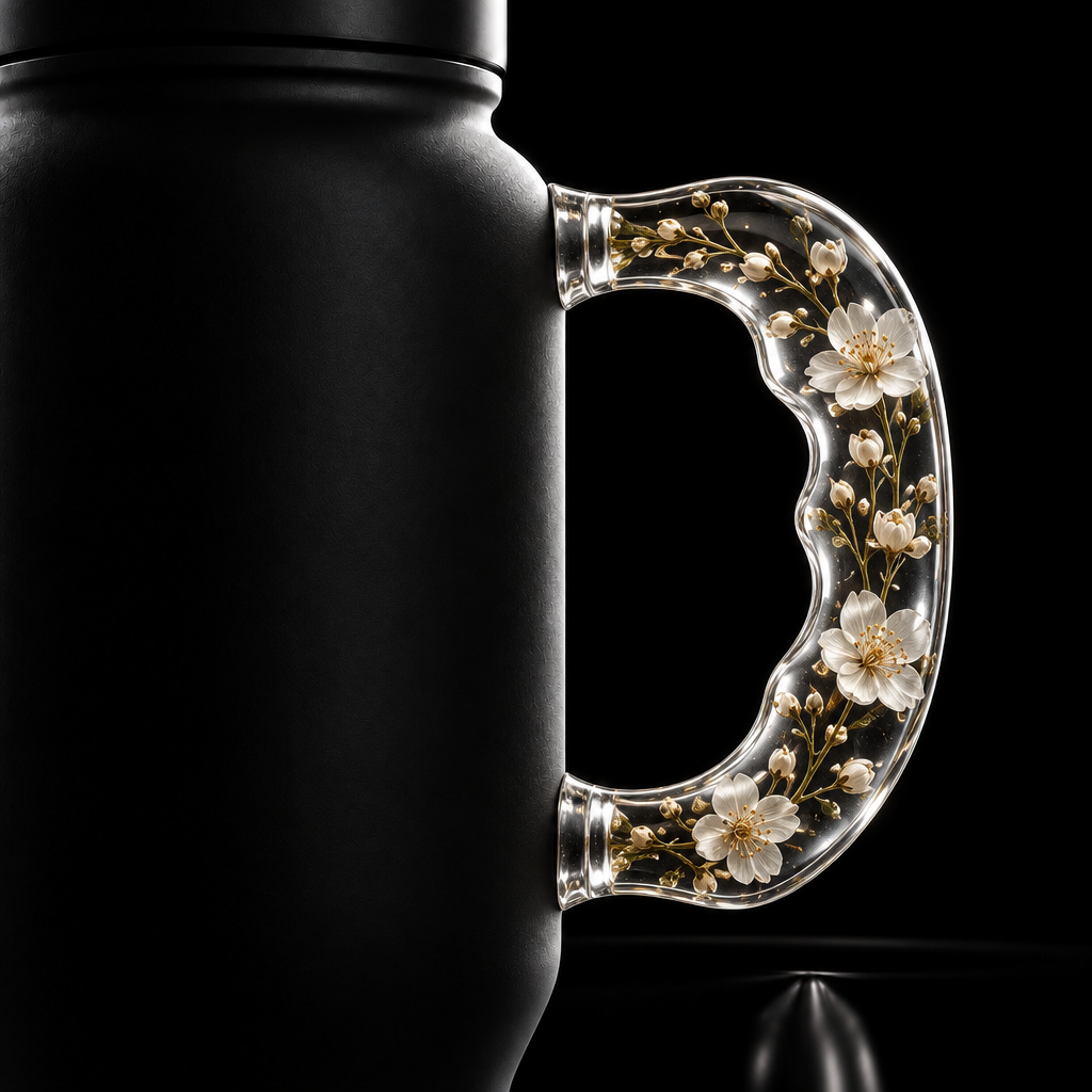 Floral bliss water bottle design
