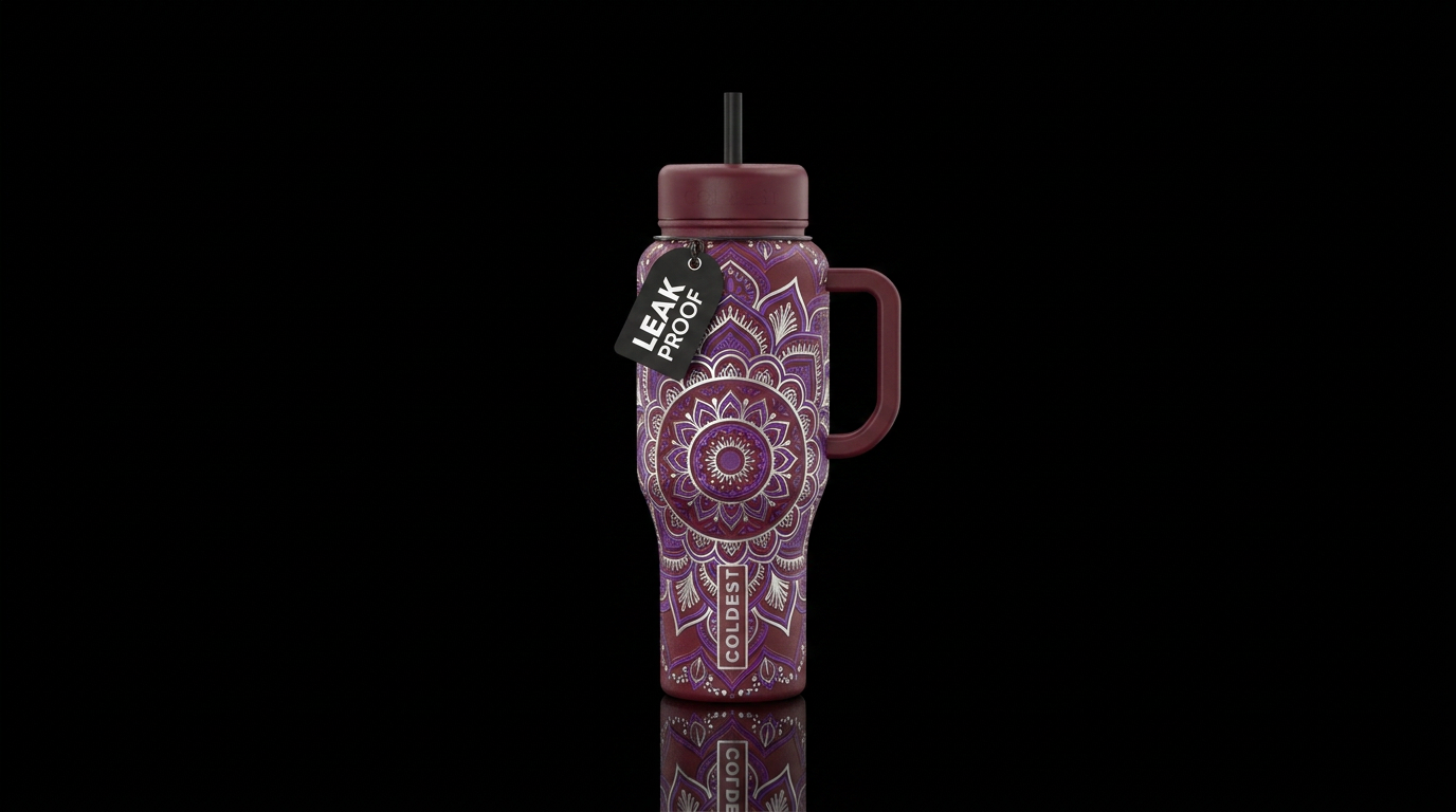 Tibetan Dreams water bottle design