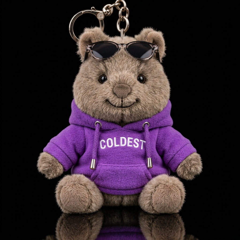 Quincy the Quokka water bottle design