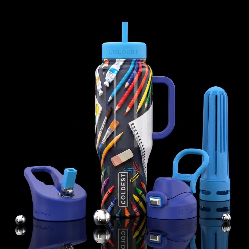 Back to School water bottle design