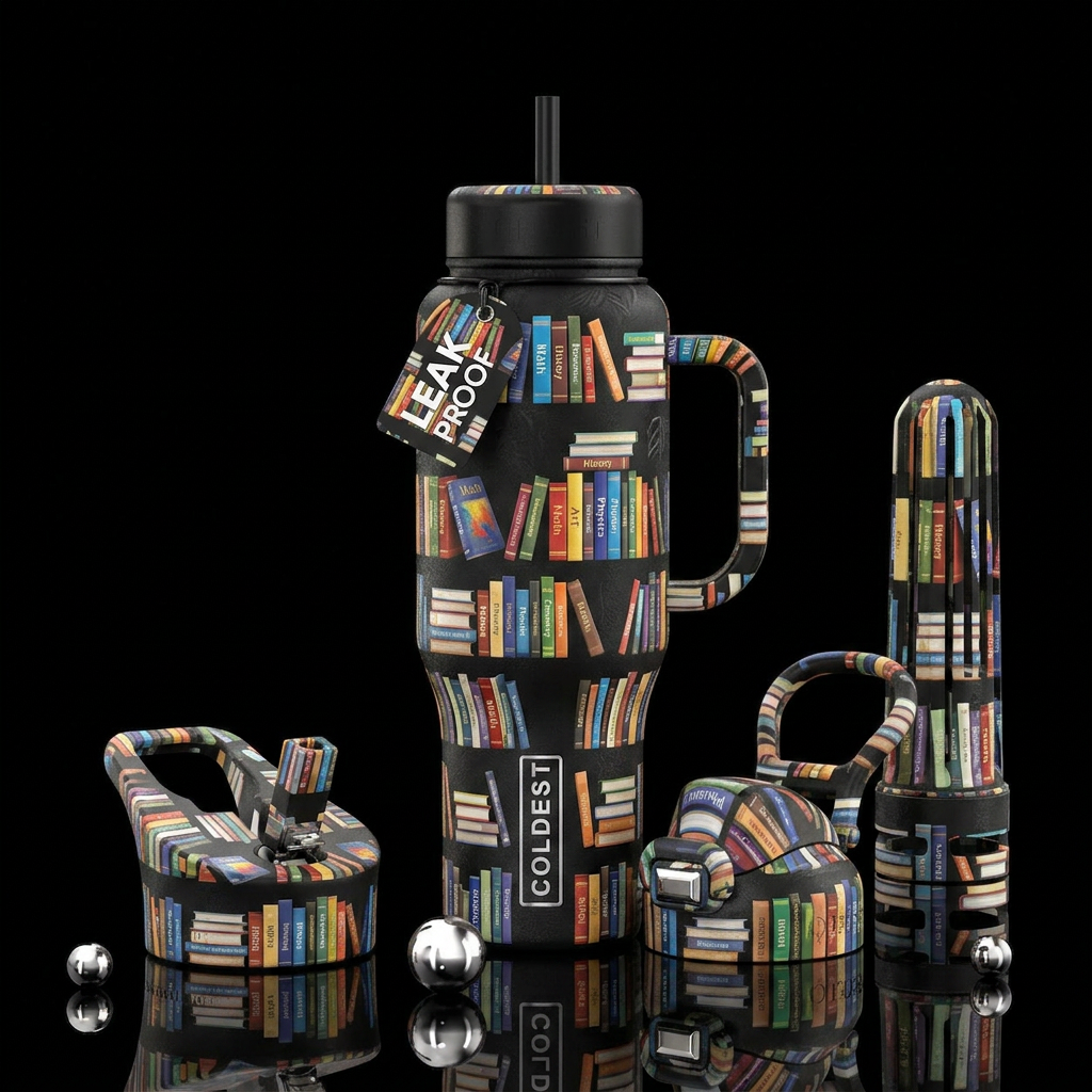 Back to School v2 water bottle design
