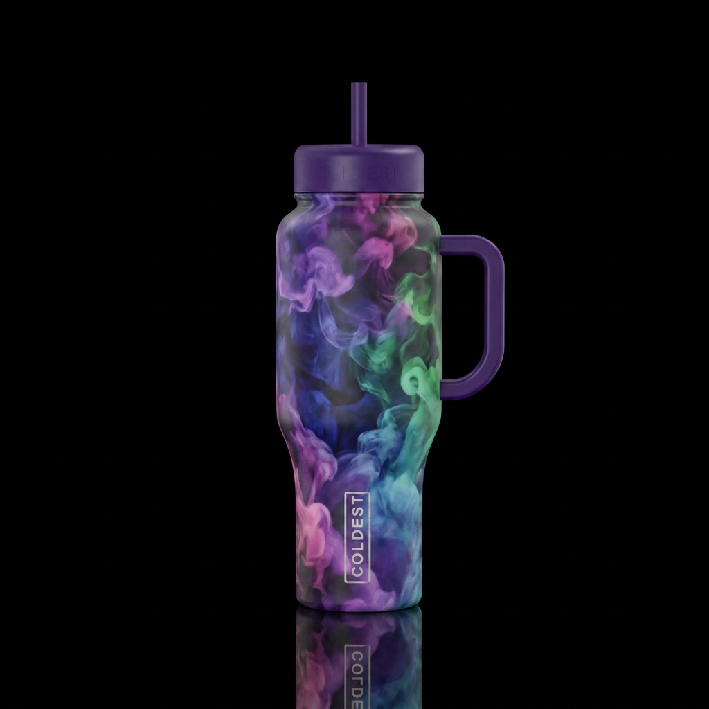 smokey water bottle design
