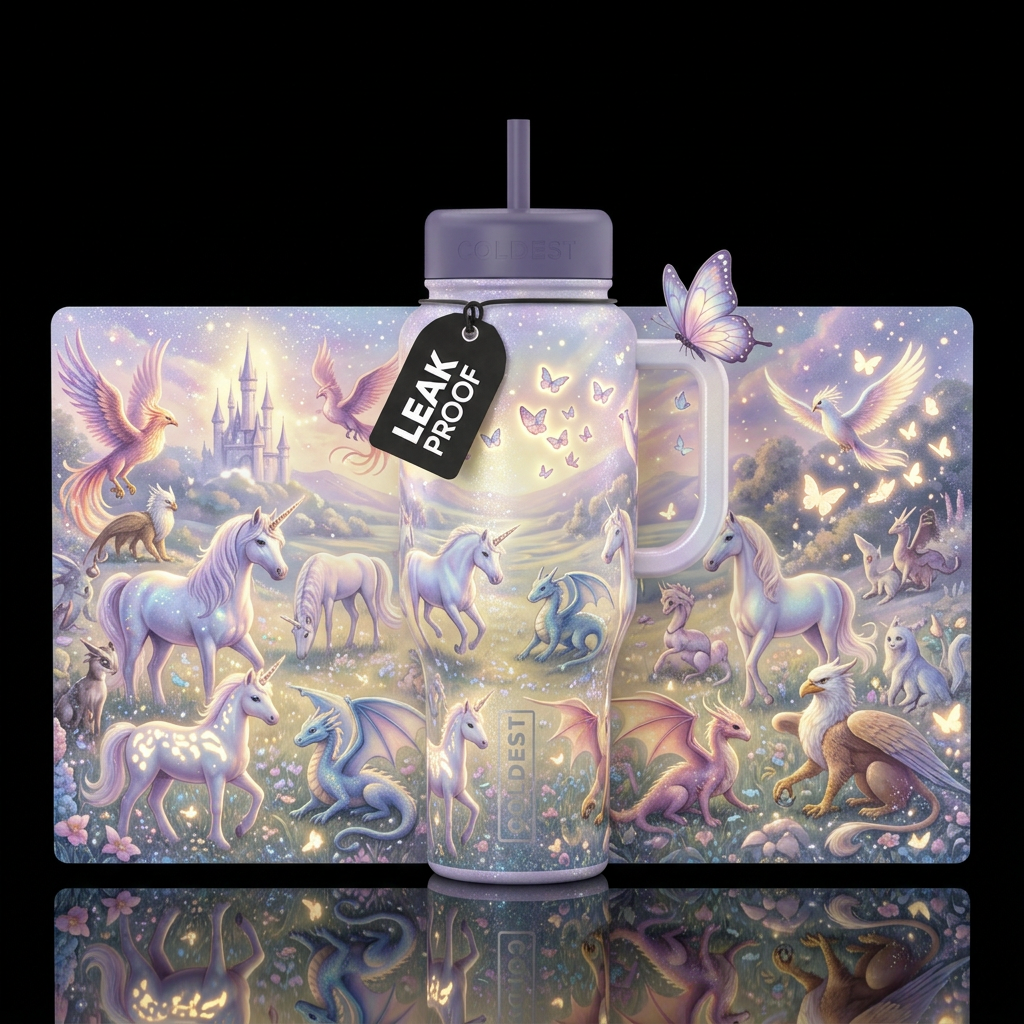 Magical Fantasy - Version 3 water bottle design